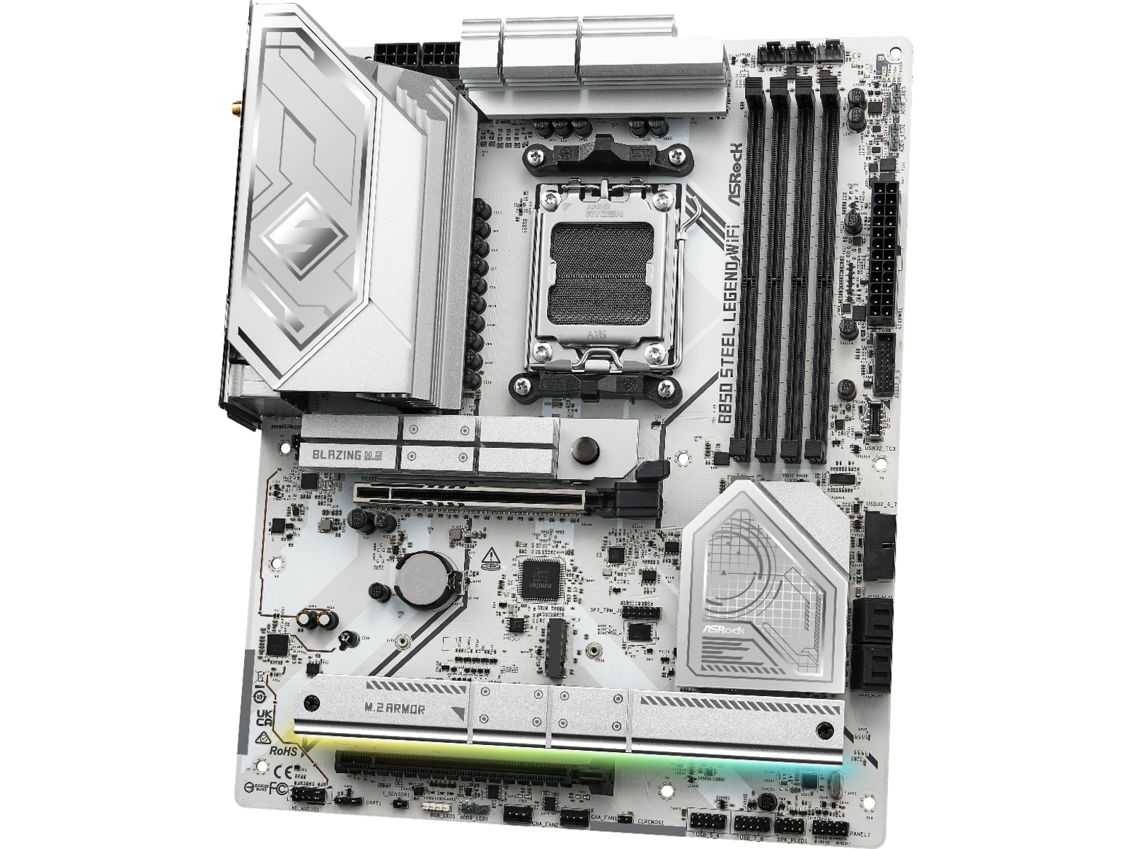 ASRock B850 Steel Legend WiFi Moderkort AMD Socket