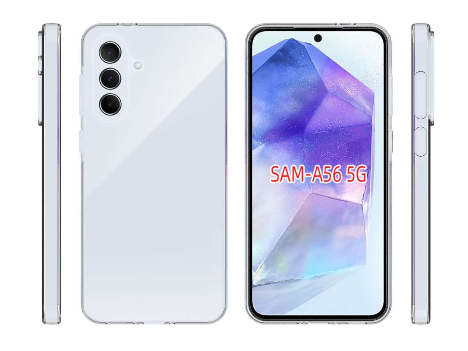 iiglo Galaxy A56 Silikonskal (transparent) Skydd