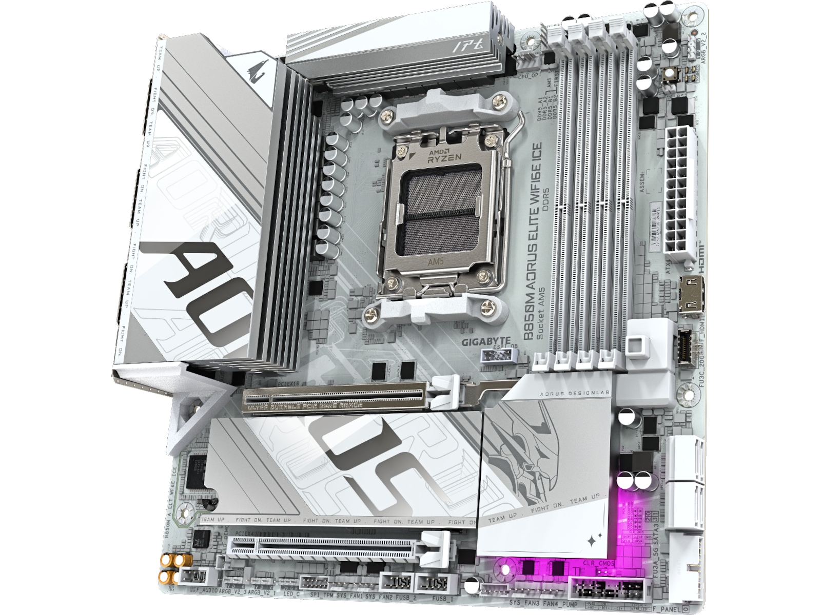 Gigabyte B850M Aorus Elite WF6E ICE Moderkort AMD Socket