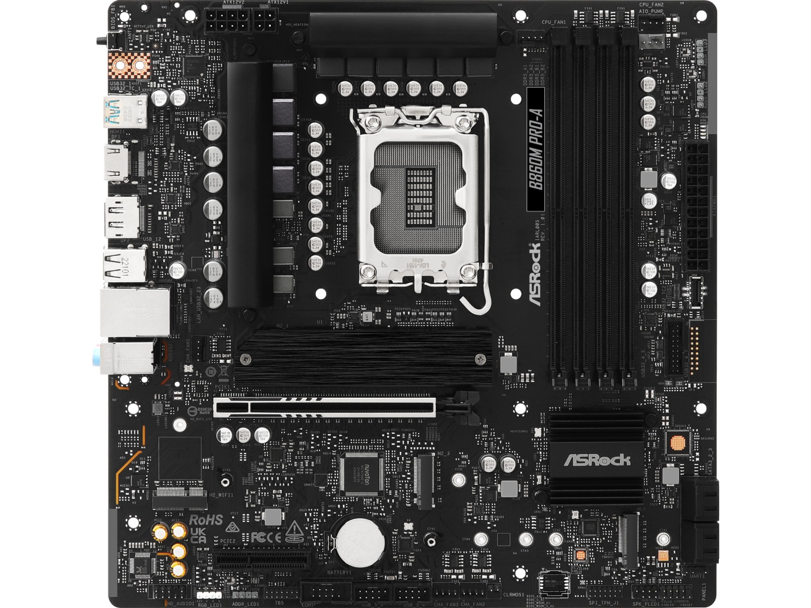 ASRock B860M Pro-A Moderkort Intel Socket