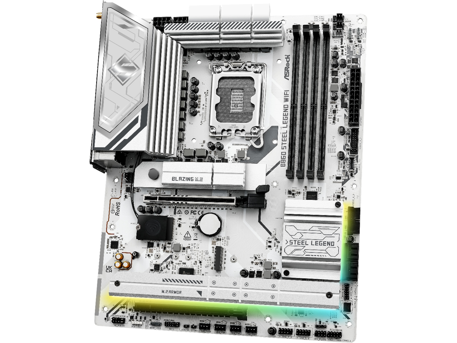 ASRock B860 Steel Legend WiFi Moderkort Intel Socket