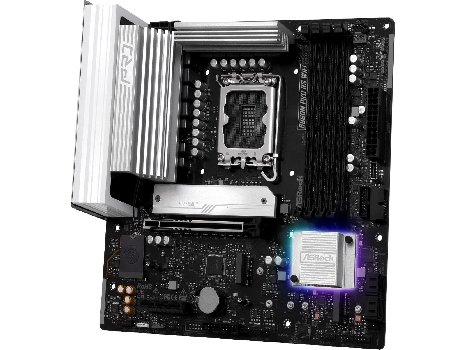 ASRock B860M Pro RS WiFi Moderkort Intel Socket