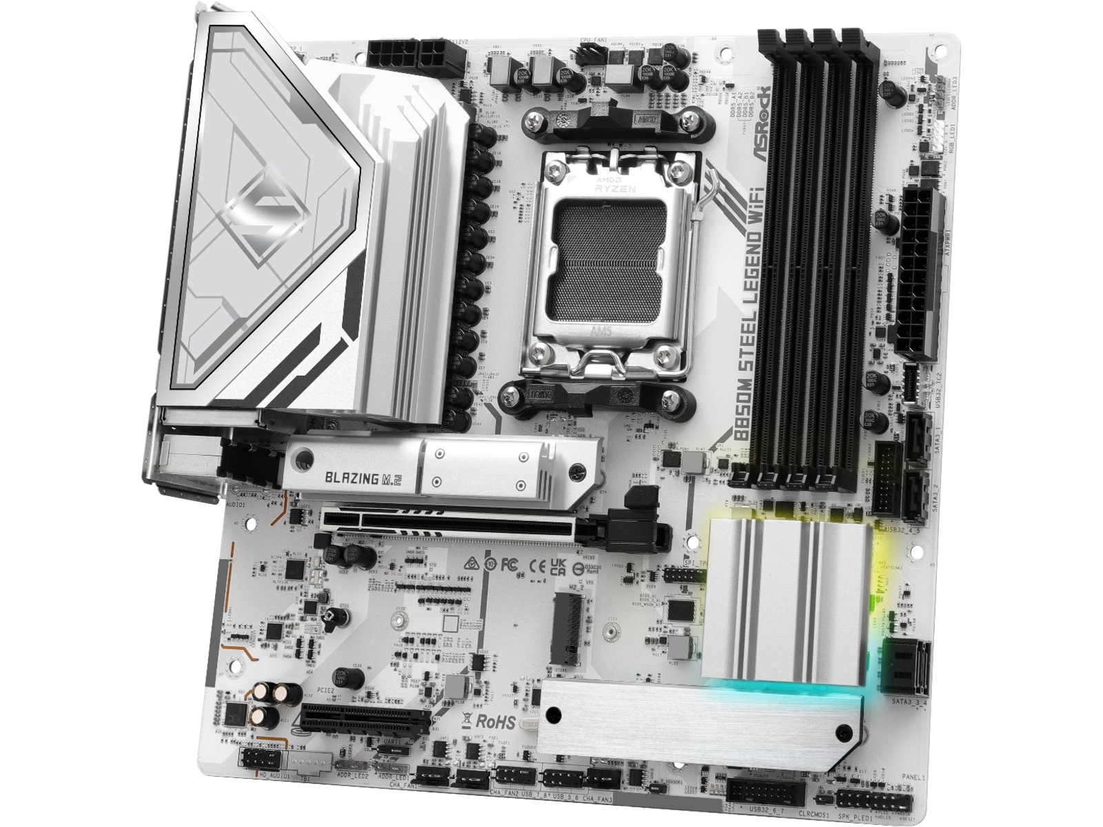 ASRock B850M Steel Legend WiFi Moderkort AMD Socket