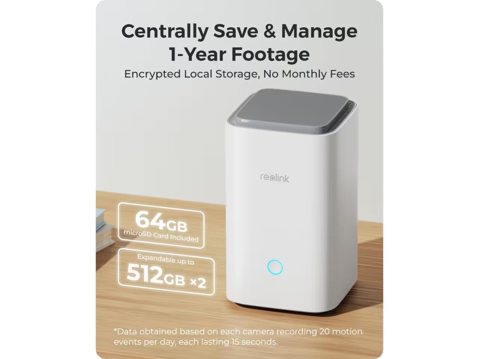 Reolink Home Hub med 2x Argus 3 Ultra 4K-kamera Övervakningskamera