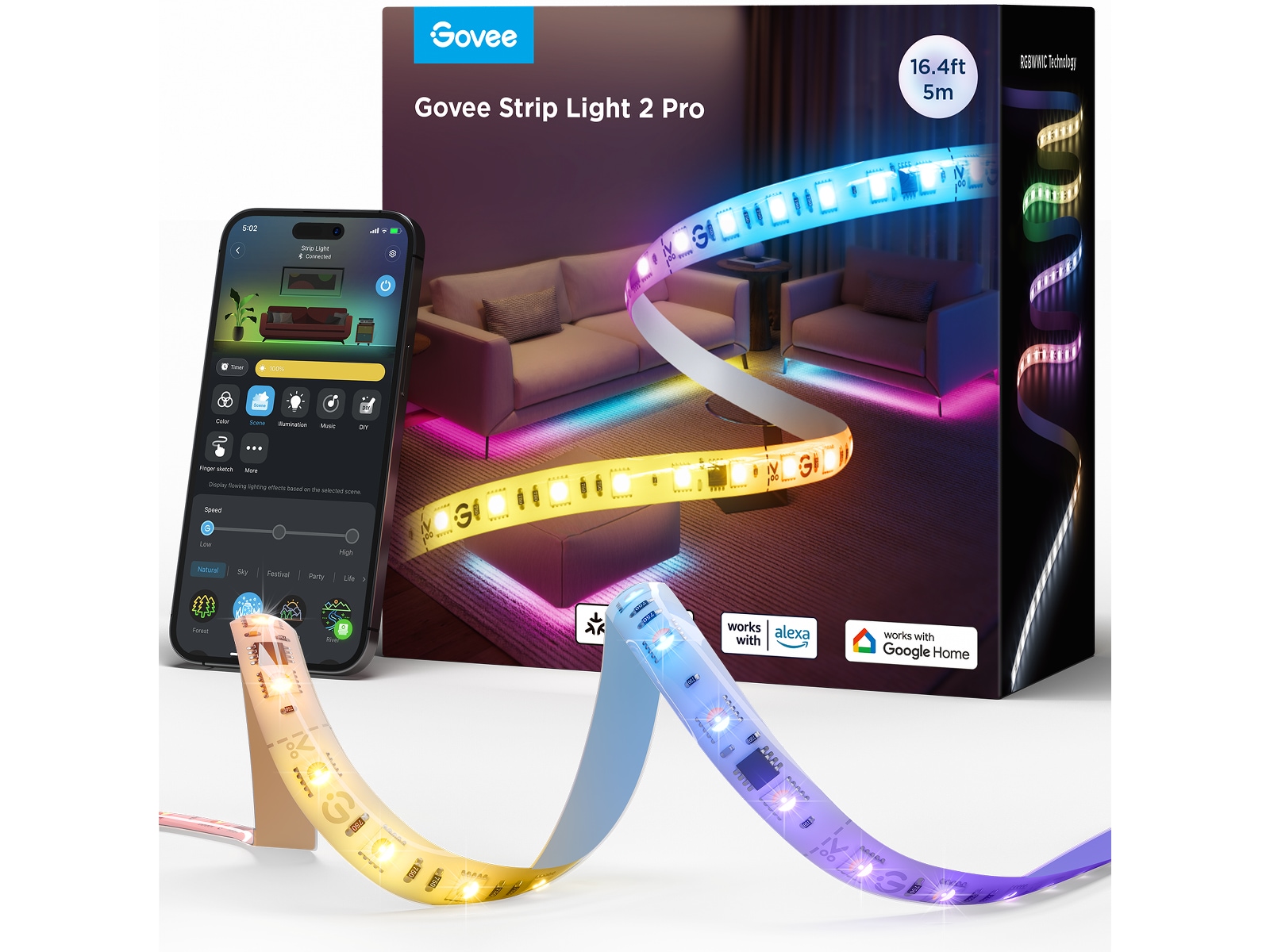 Govee Strip Light 2 Pro 5M Led strips & underhållning