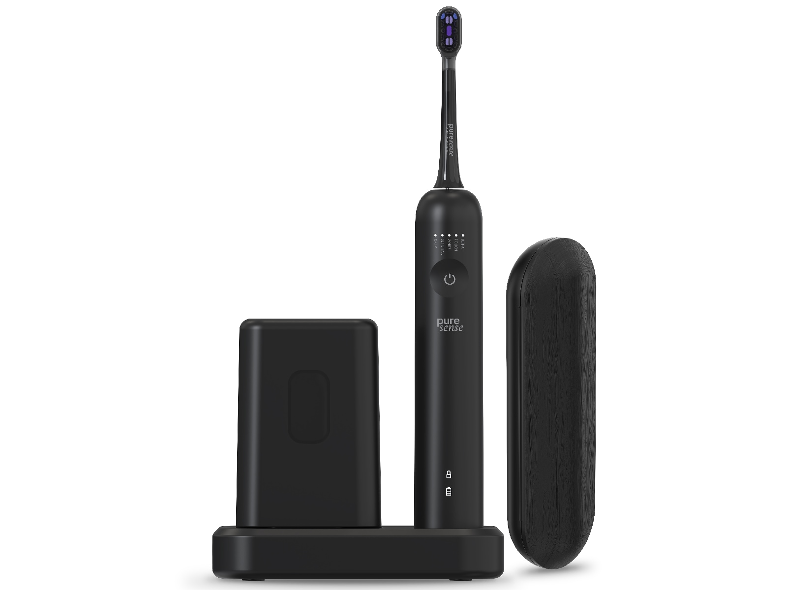 Puresense Dental C Vibrosonic Enhanced Bundle (svart) Eltandborste