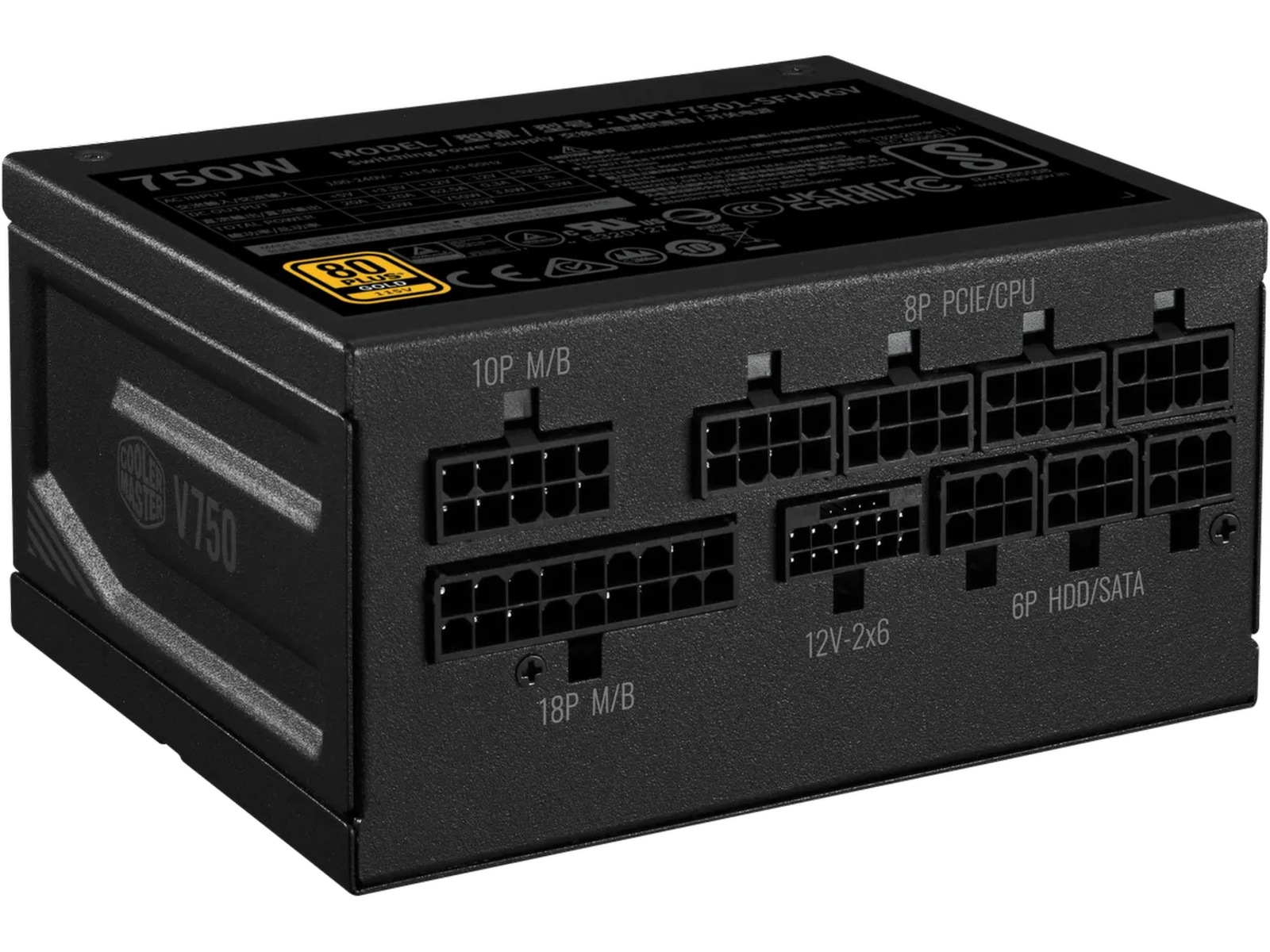 Cooler Master V SFX Gold 750 PSU (svart) Nätaggregat