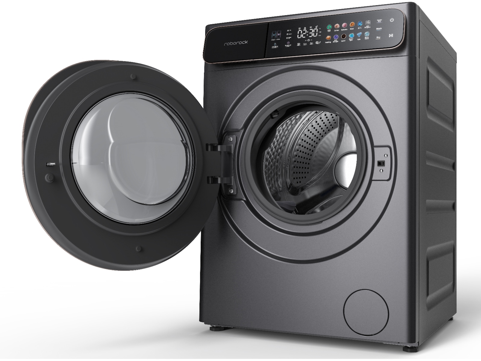 Roborock ZEO One tvätt-/torrkombimaskin (Grå) Kombinerad tvättmaskin och torktumlare