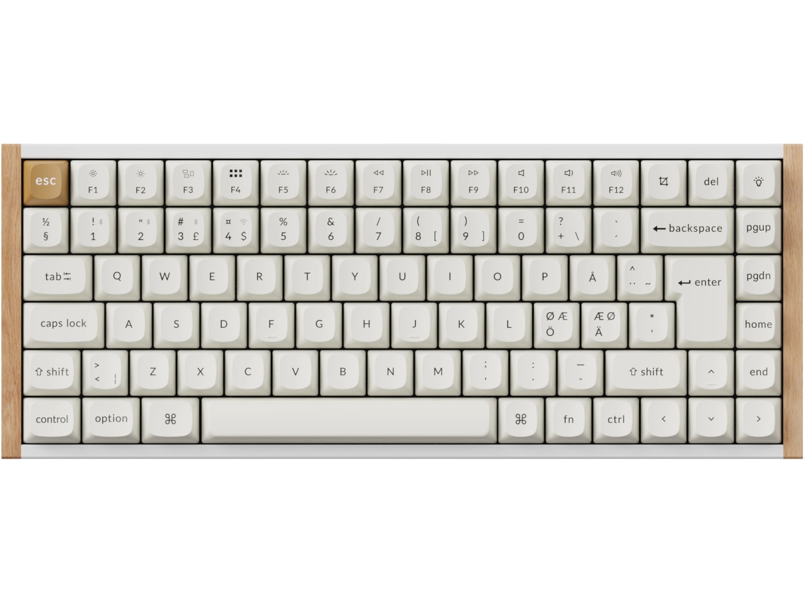 Keychron K2 HE SE QMK trådlöst gamingtangentbord (vit) Gamingtangentbord