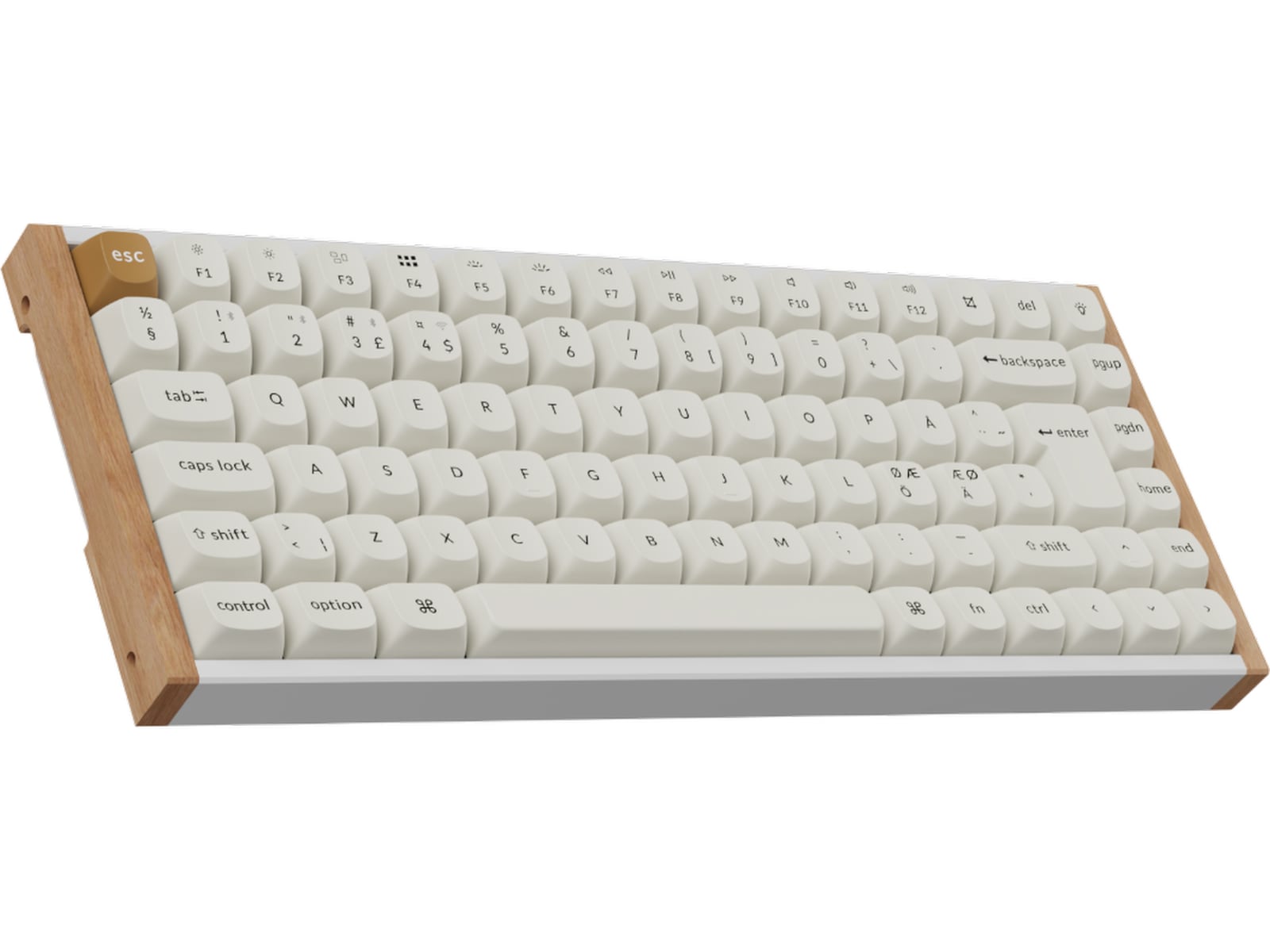 Keychron K2 HE SE QMK trådlöst gamingtangentbord (vit) Gamingtangentbord