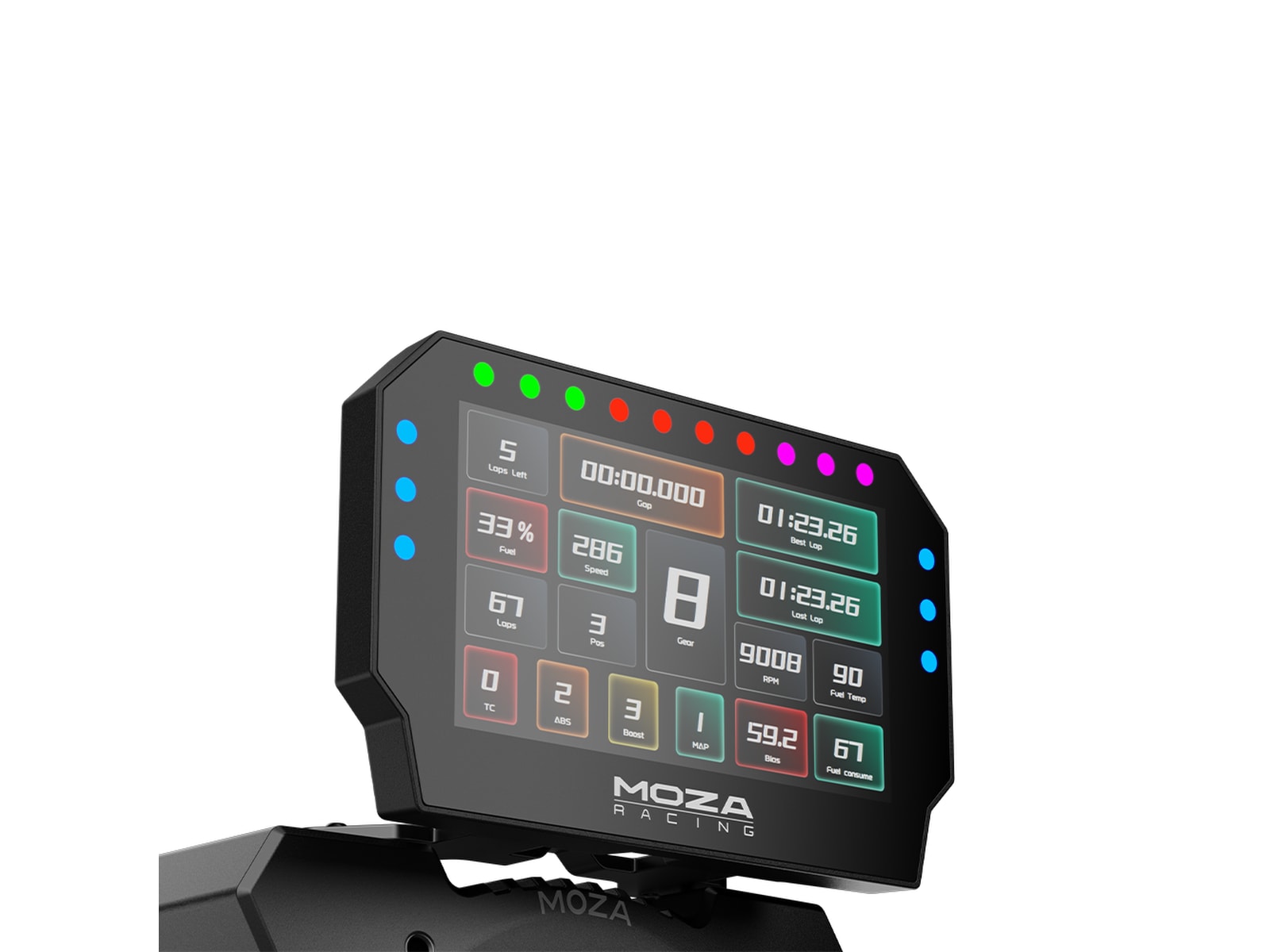 MOZA CM2 Racing Dash Ratt & pedaler