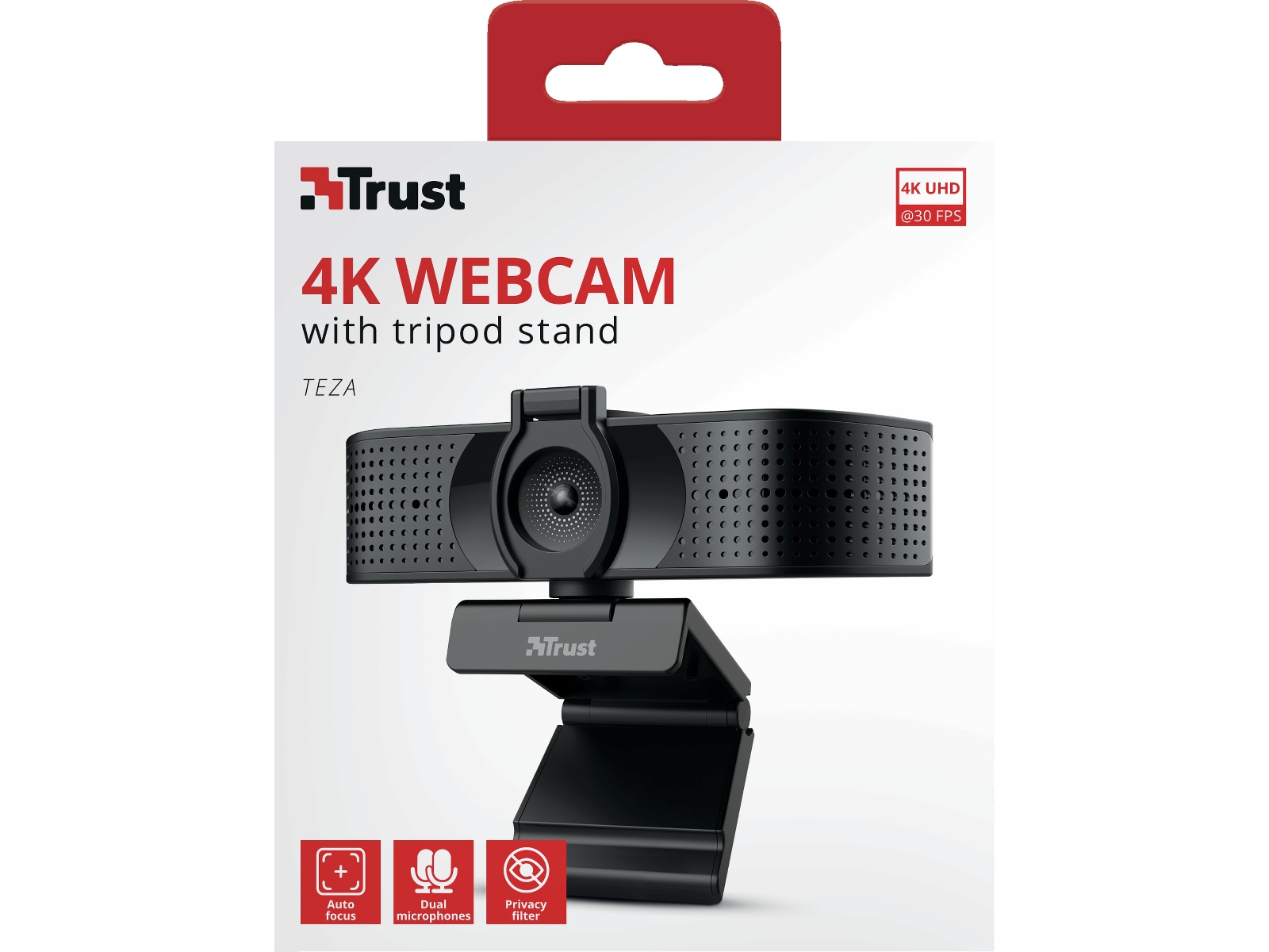 Trust Teza 4K Ultra HD Webcam Webbkamera