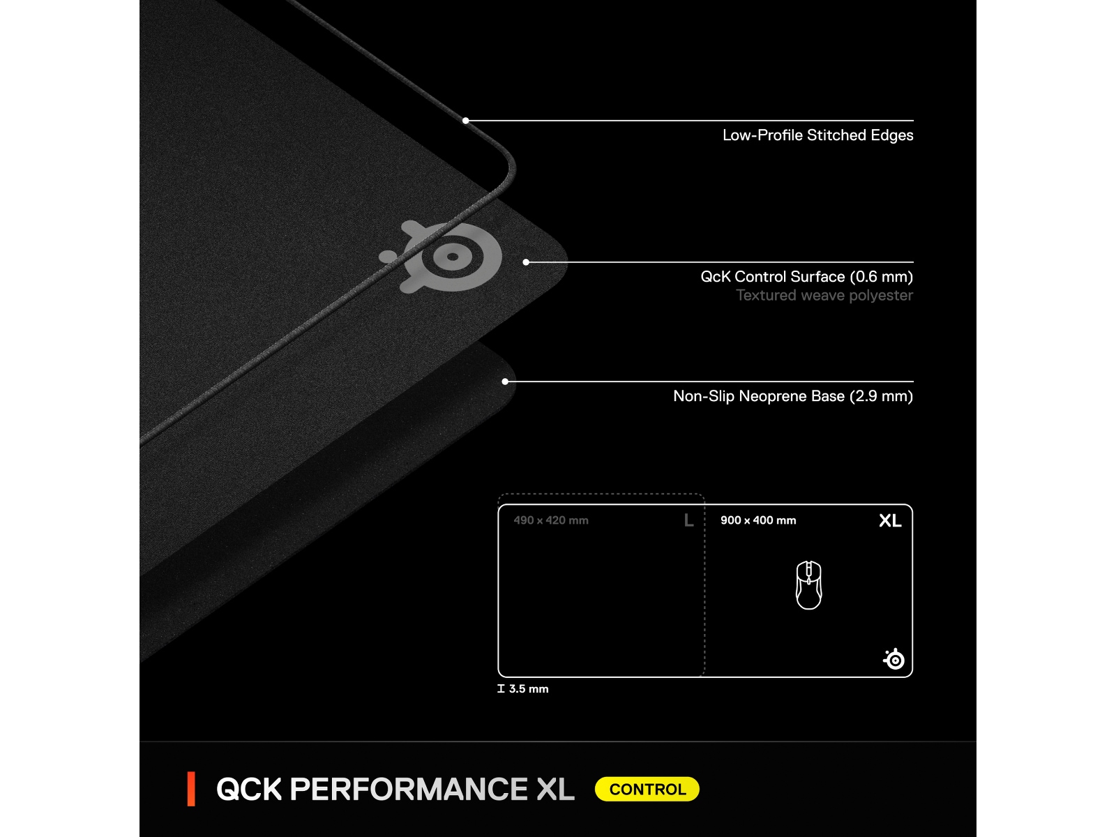 SteelSeries QcK Performance XL Control gamingmusmatta Gamingmusmatta