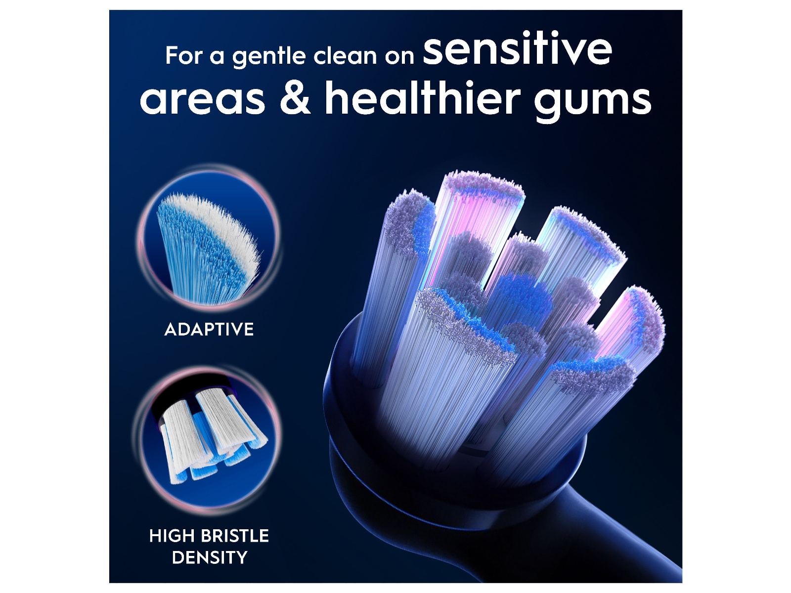 Oral-B iO Gentle Care borsthuvuden 6 st (svart) Tandborsthuvud