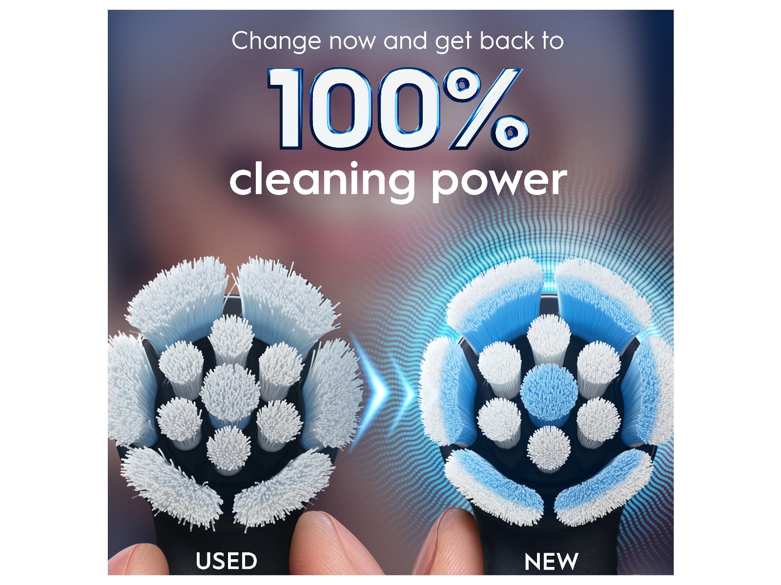 Oral-B iO Gentle Care borsthuvuden 6 st (svart) Tandborsthuvud