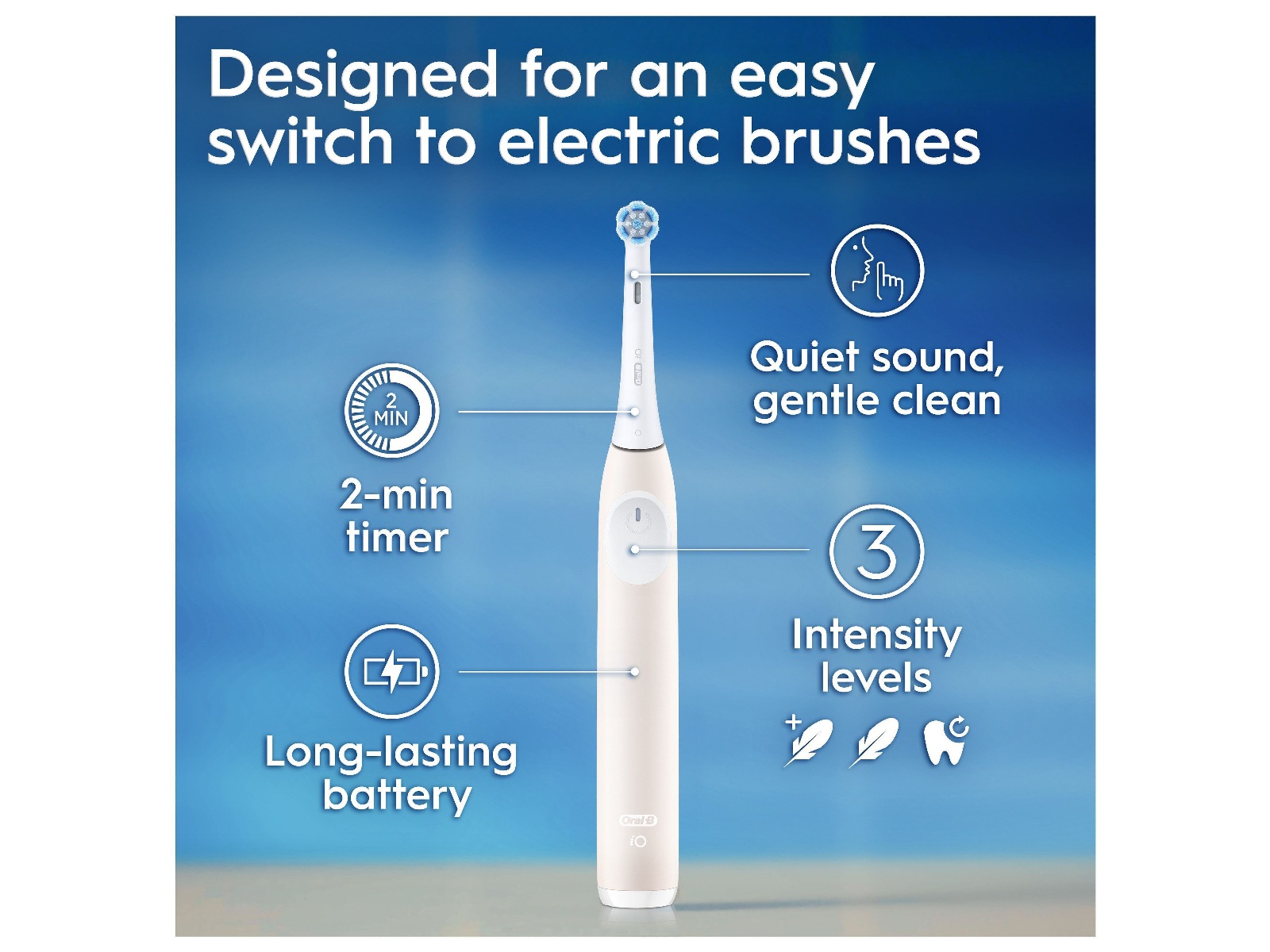 ORAL-B iO2 Series Elektrisk tandborste (Calm Pink) Eltandborste