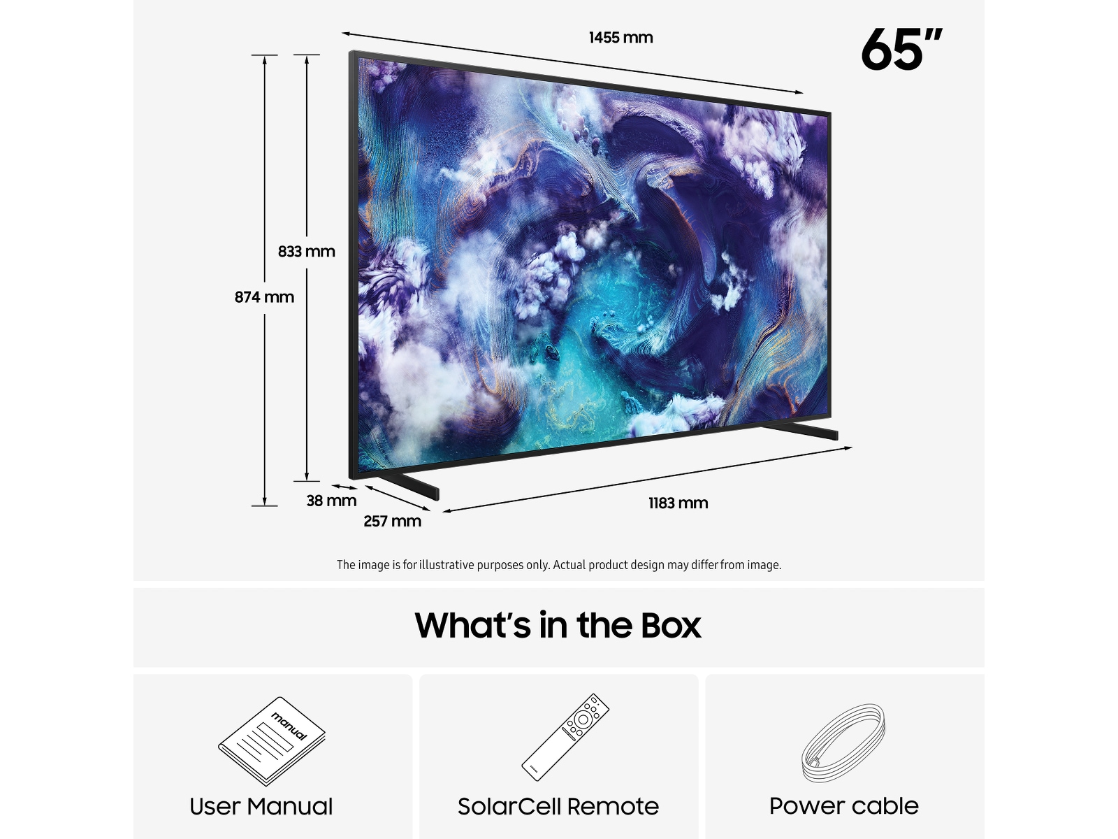 Samsung 65" QN900F Neo QLED 8K Mini LED  Smart TV (2025) 60 - 69 tums TV