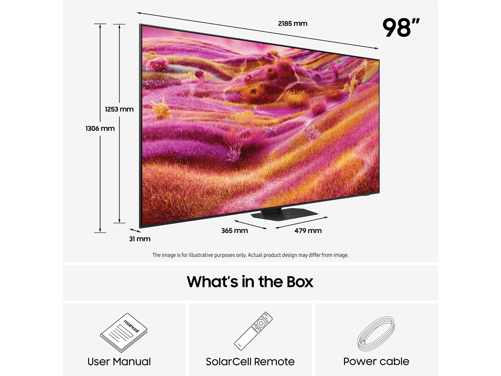 Samsung 98" QN90F Neo QLED 4K Mini LED Smart TV (2025) Över 80 tums TV