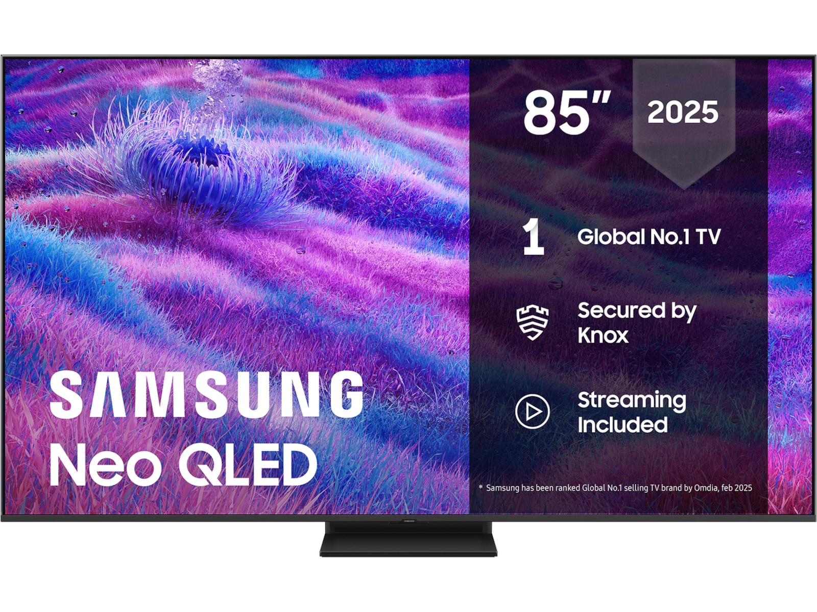 Samsung 85" QN80F Neo QLED 4K Mini LED Smart TV (2025) Över 80 tums TV