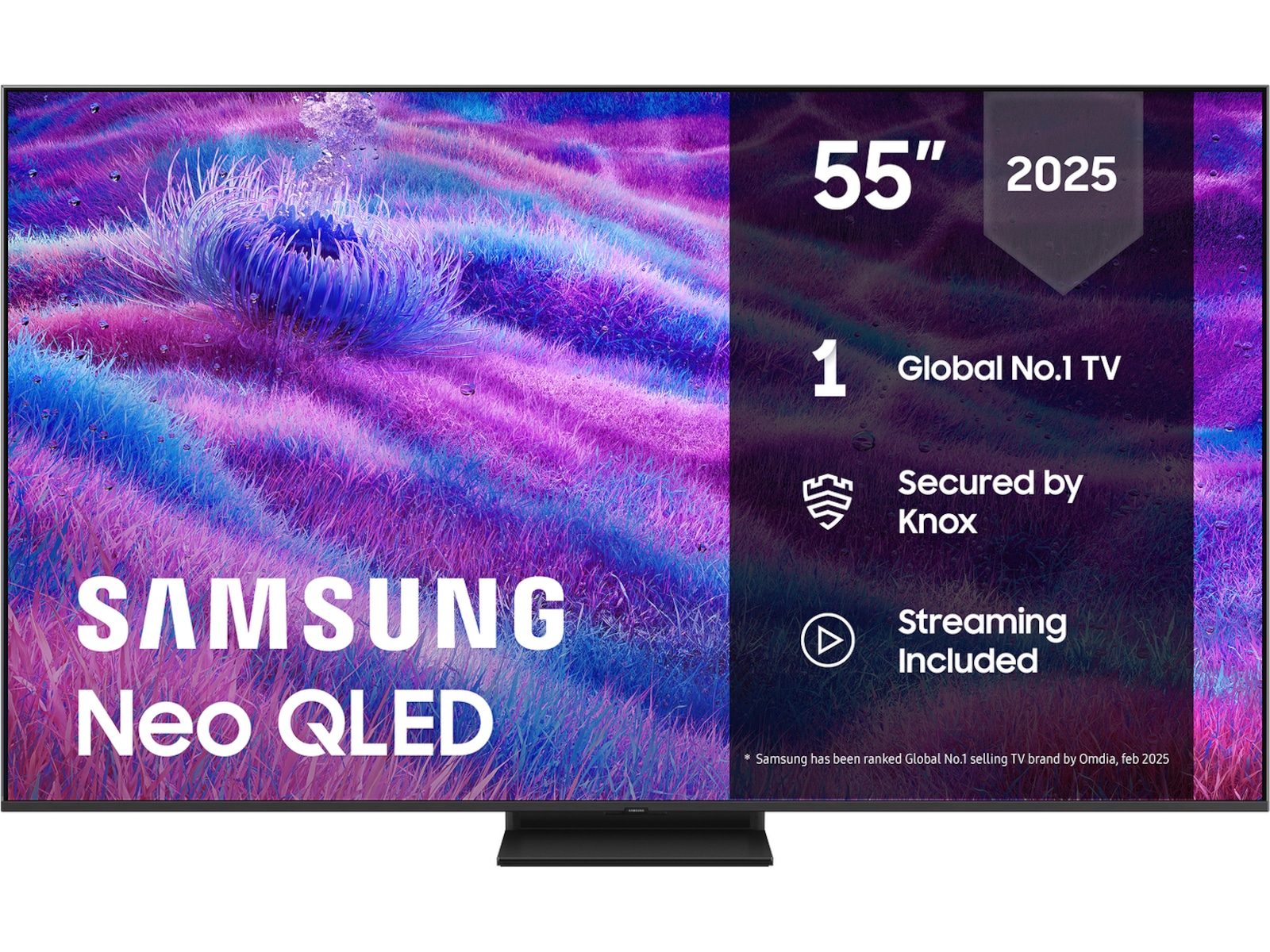 Samsung 55" QN80F Neo QLED 4K Mini LED Smart TV (2025) 50 - 59 tums TV