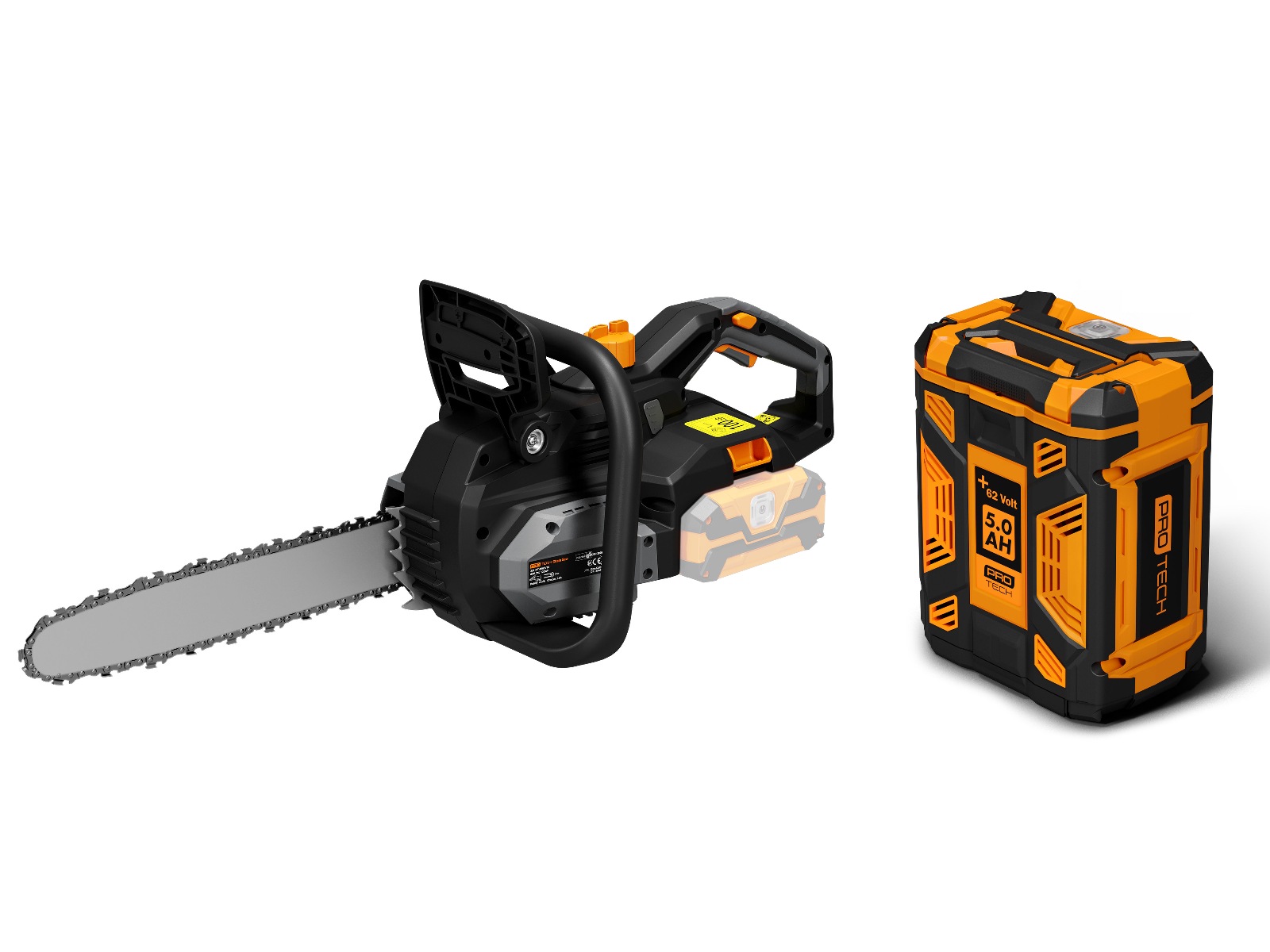 Protech +62 Volt borstfri motorsåg Motorsågar