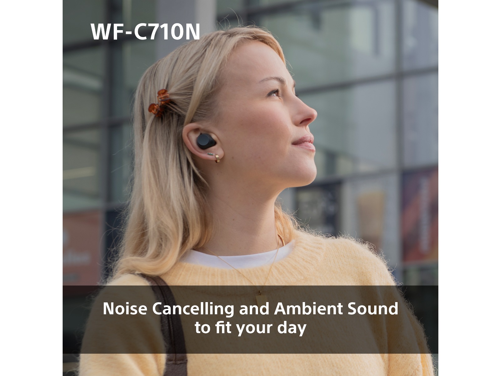 Sony WF-C710N  trådlösa hörlurar, In-ear med mikrofon (vit) In-ear hörlurar