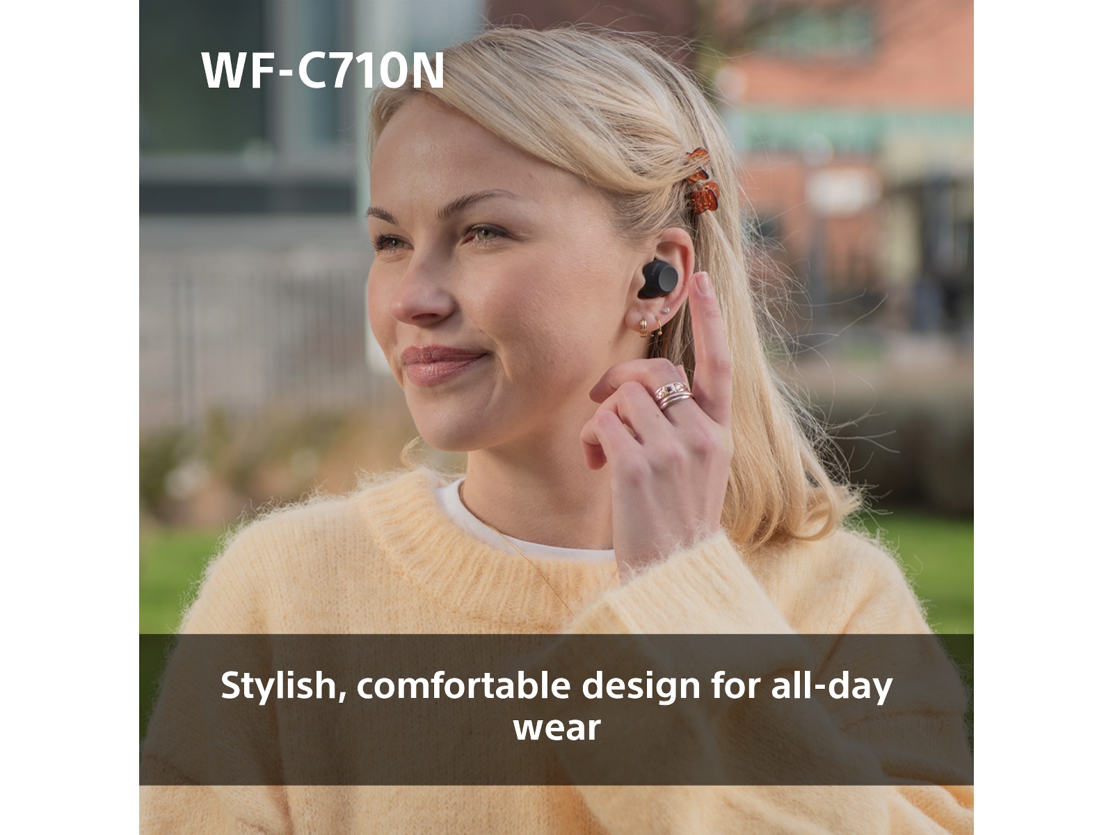 Sony WF-C710N  trådlösa hörlurar, In-ear med mikrofon (vit) In-ear hörlurar