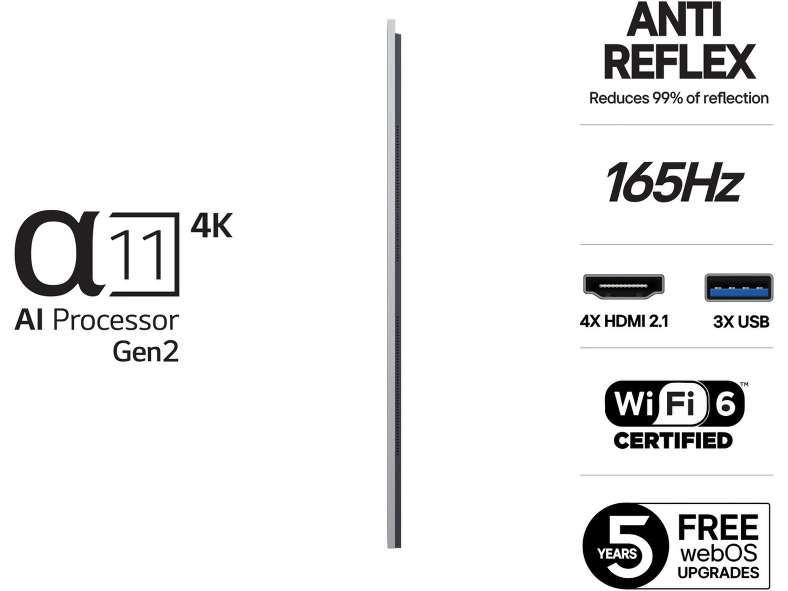 LG 83" G5 AI 4K OLED Smart TV (2025) Över 80 tums TV