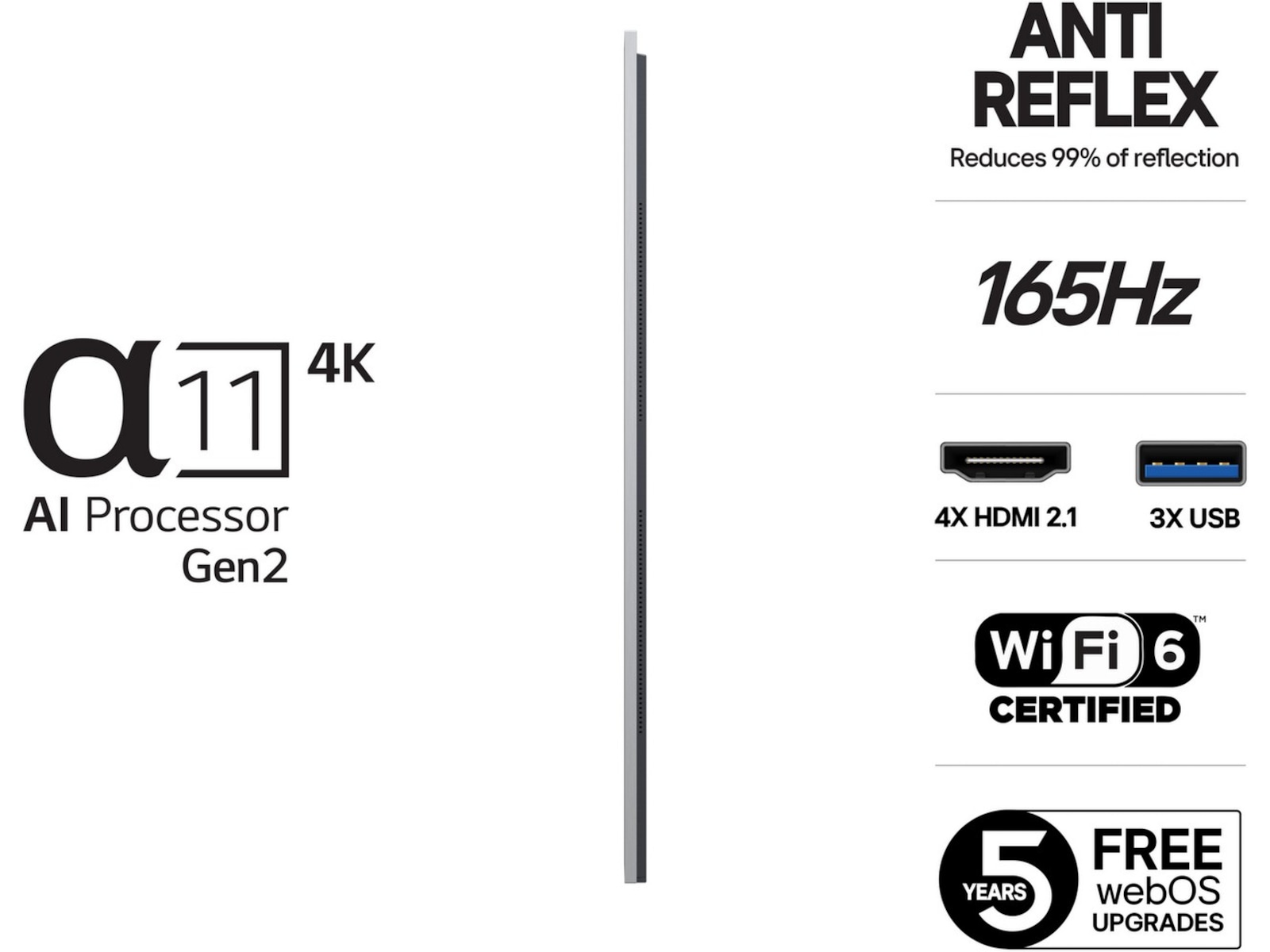 LG 55" G5 AI 4K OLED Smart TV (2025) 50 - 59 tums TV