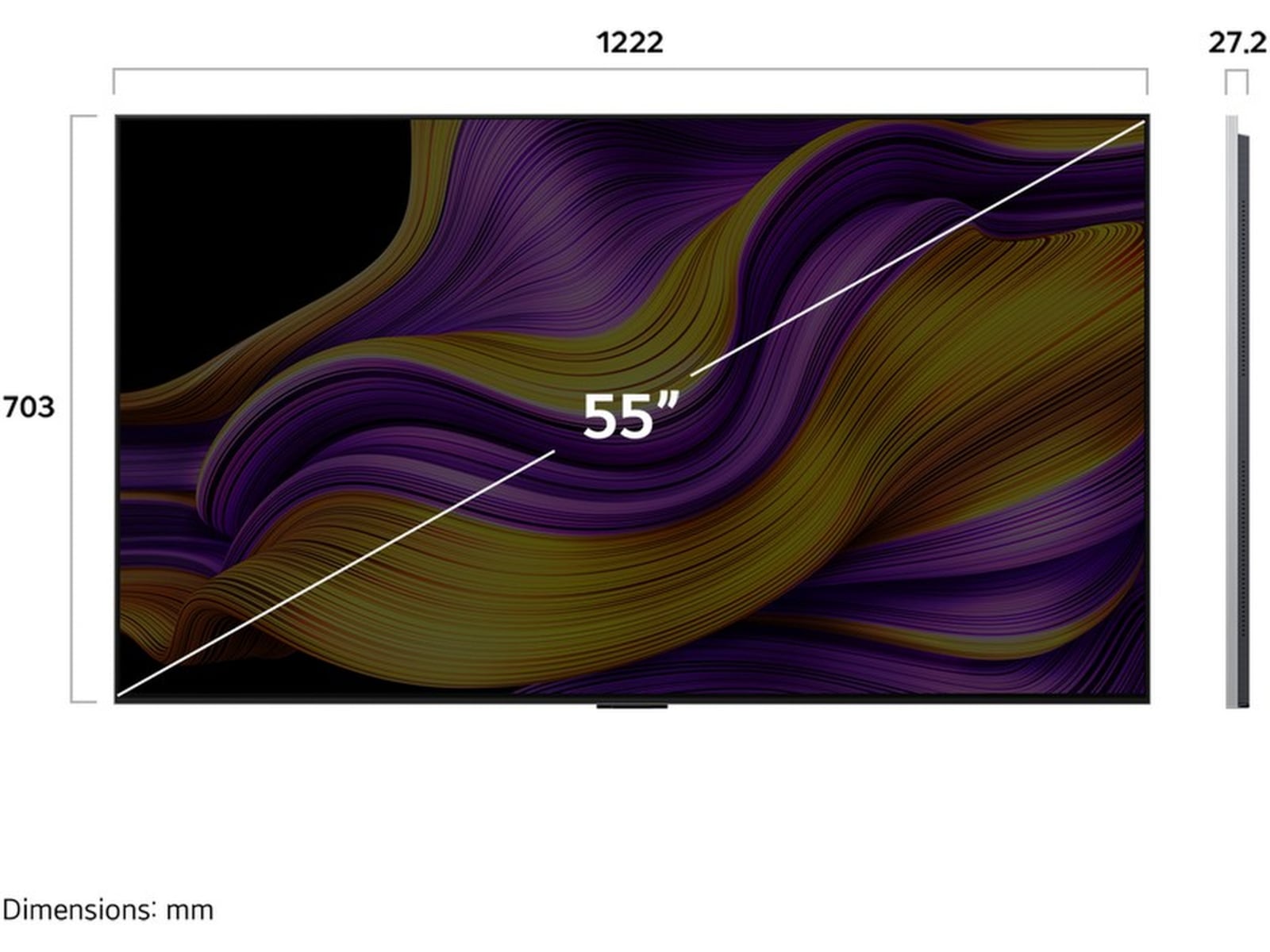 LG 55" G5 AI 4K OLED Smart TV (2025) 50 - 59 tums TV