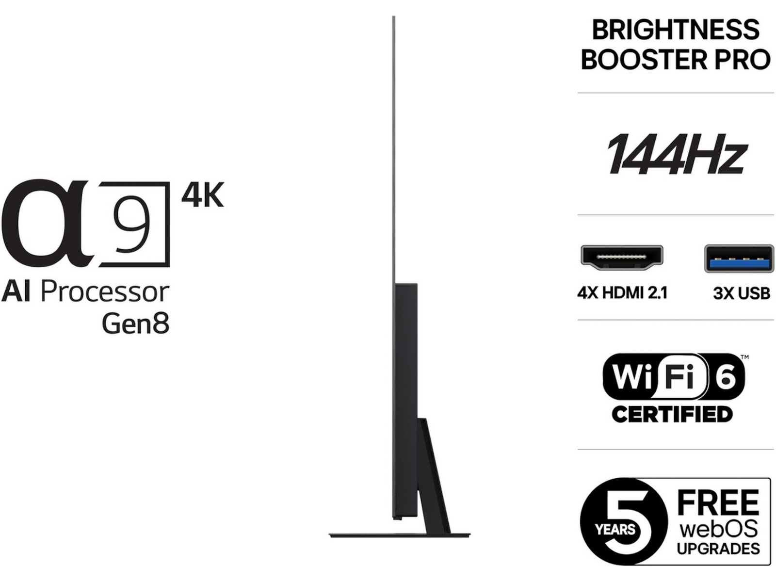 LG 83" C5 AI 4K OLED Smart TV (2025) Över 80 tums TV