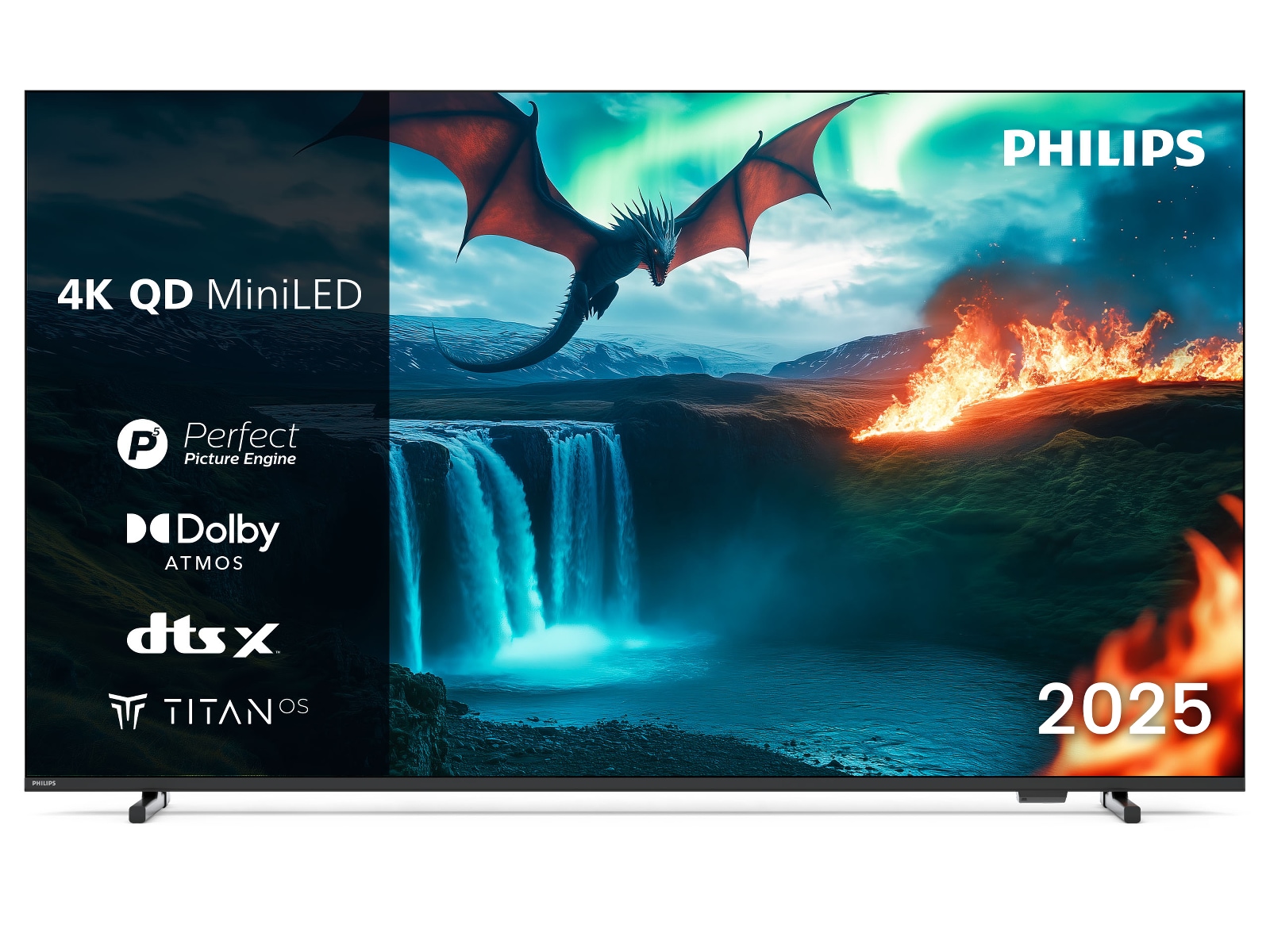 Philips 75" MLED810/12 QD Smart MiniLed TV (2025) 70 - 79 tums TV