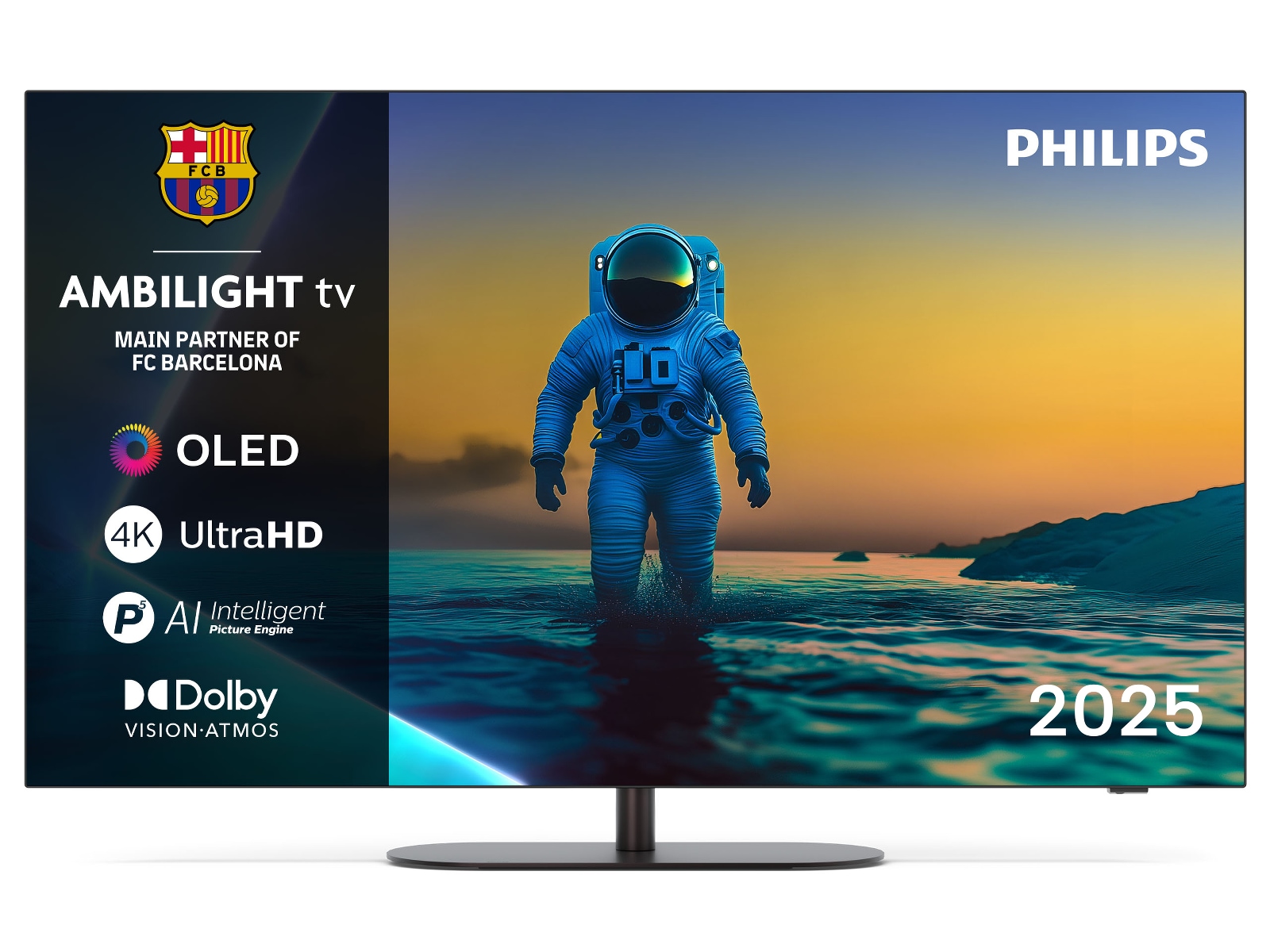 Philips 55" OLED810/12 OLED Smart Ambilight AI TV (2025) 50 - 59 tums TV
