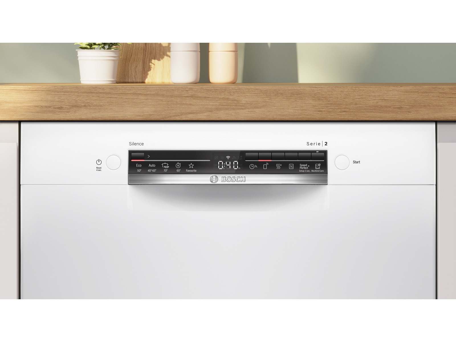 Bosch Serie 2 SMU2HVW02S Diskmaskin (vit) Underbyggd diskmaskin