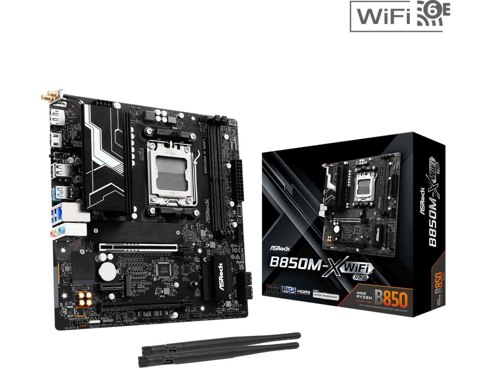 ASRock B850M-X WIFI R2.0 Moderkort AMD Socket
