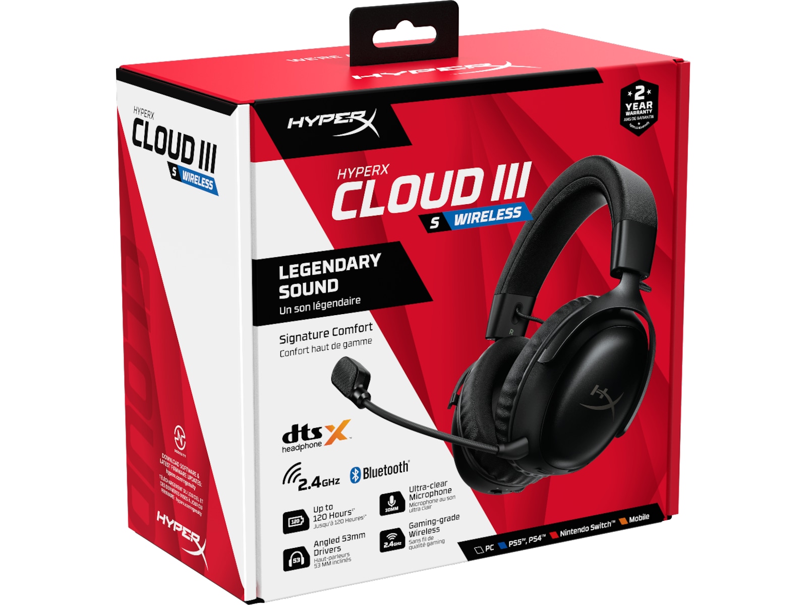 HyperX Cloud III S Trådlöst Gaming Headset (svart) Gamingheadset