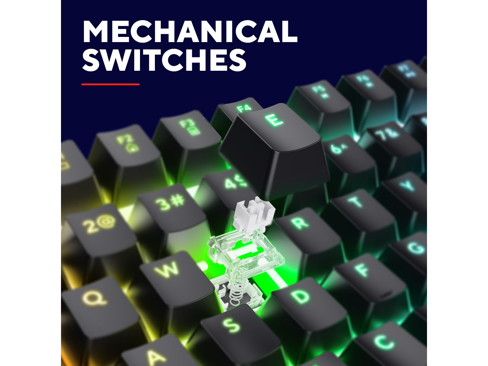 Trust GXT 871 Zora Mekanisk Gamingtangentbord Gamingtangentbord