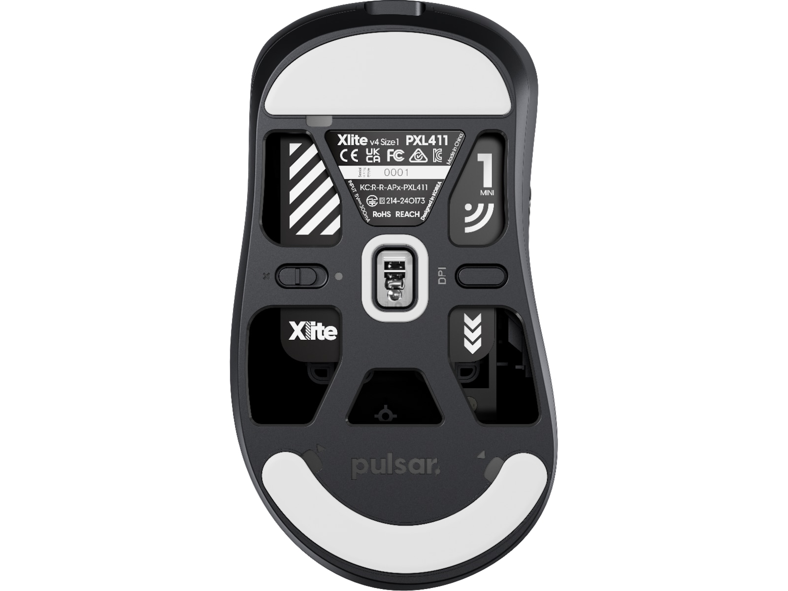 Pulsar Xlite V4 Mini trådlös spelmus (svart) Gamingmus