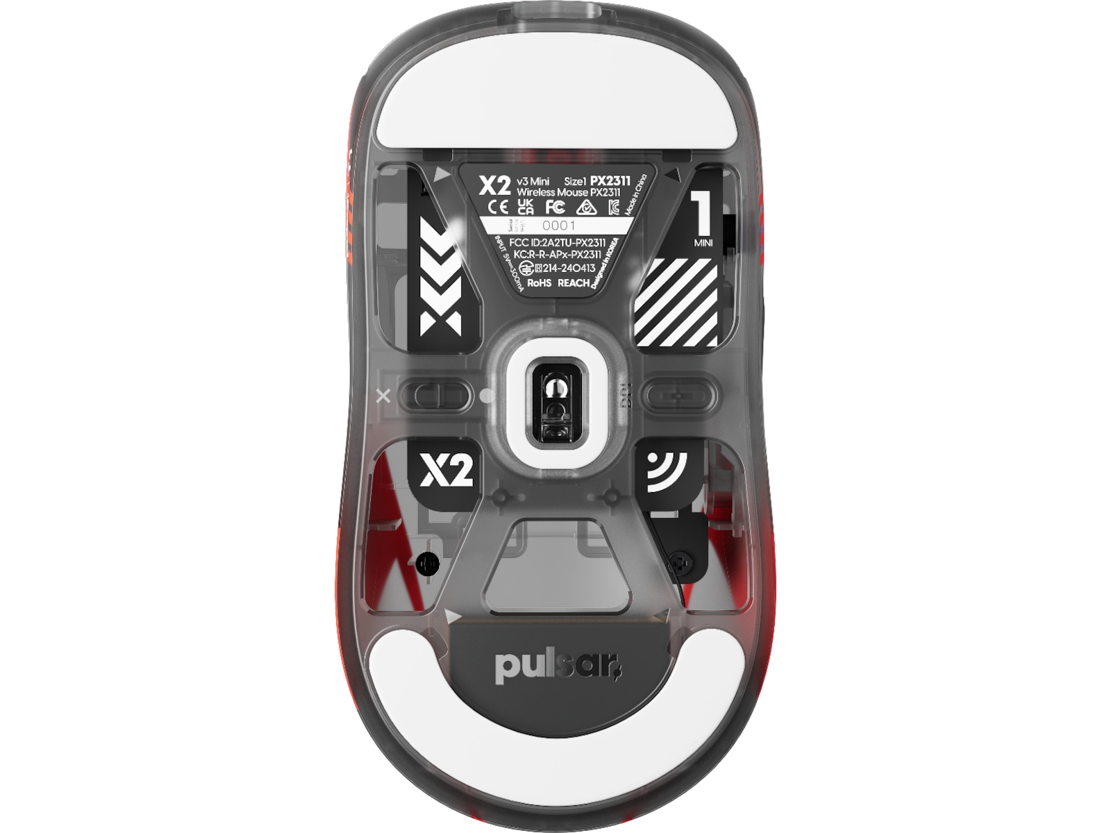 Pulsar X2 V3 Mini Trådlös Gamingmus (T1-edition) Gamingmus