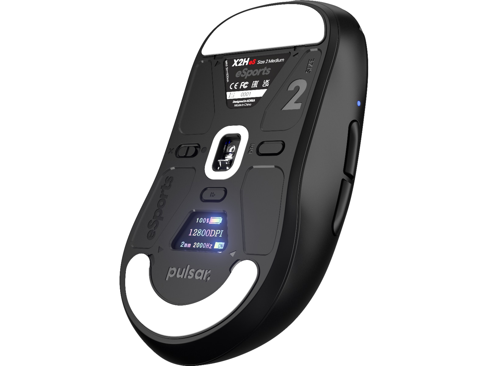 Pulsar X2H V3 eS Mini Trådlös Gamingmus (svart) Gamingmus