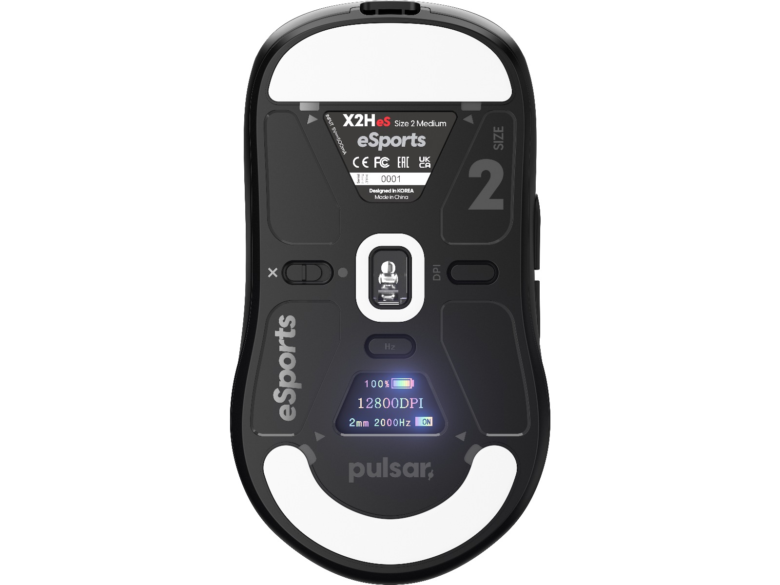 Pulsar X2H V3 eS Mini Trådlös Gamingmus (svart) Gamingmus