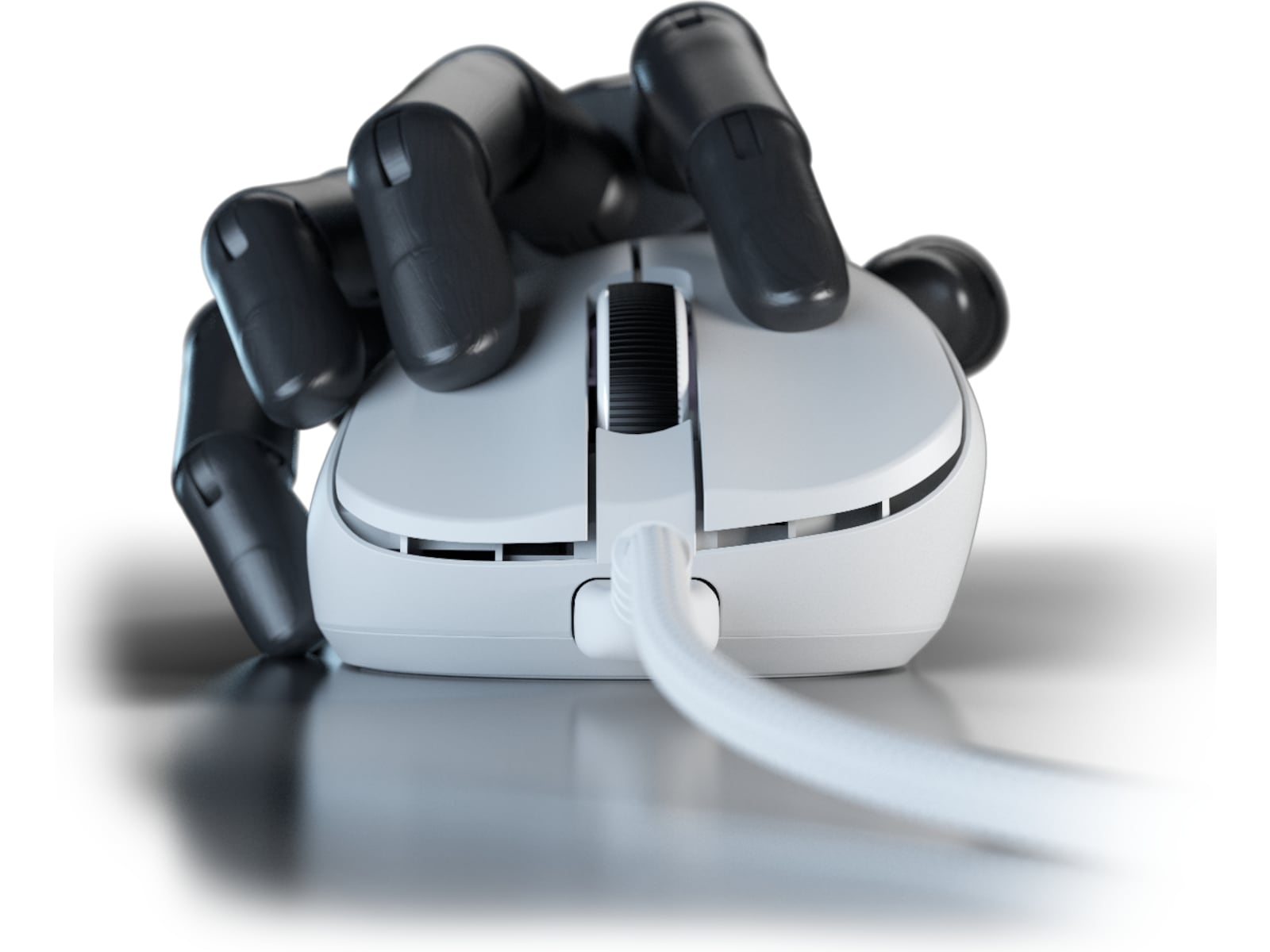 Pulsar Xlite Medium spelmus (vit) Gamingmus