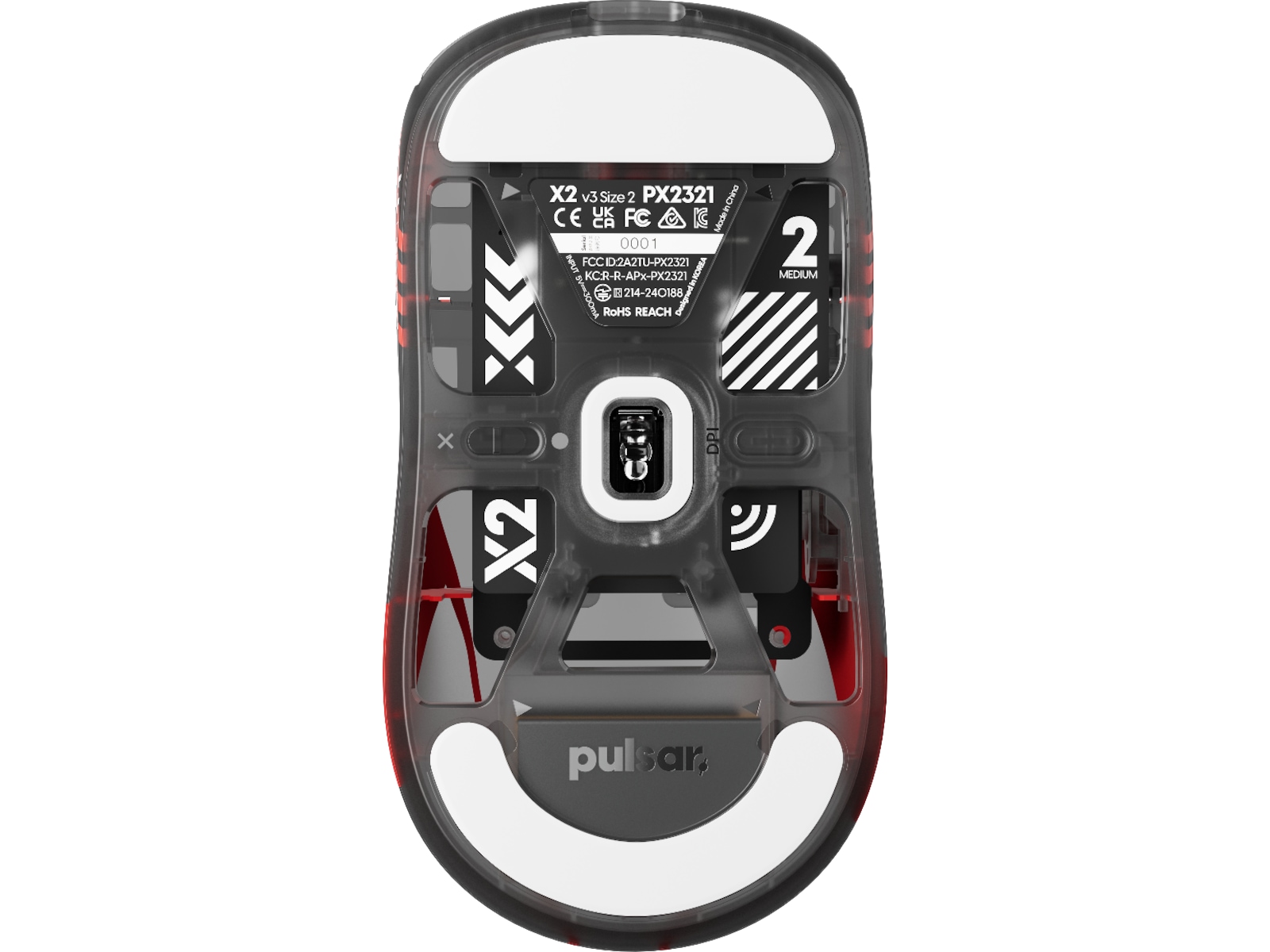 Pulsar X2 V3 Medium Trådlös Gamingmus (T1-edition) Gamingmus