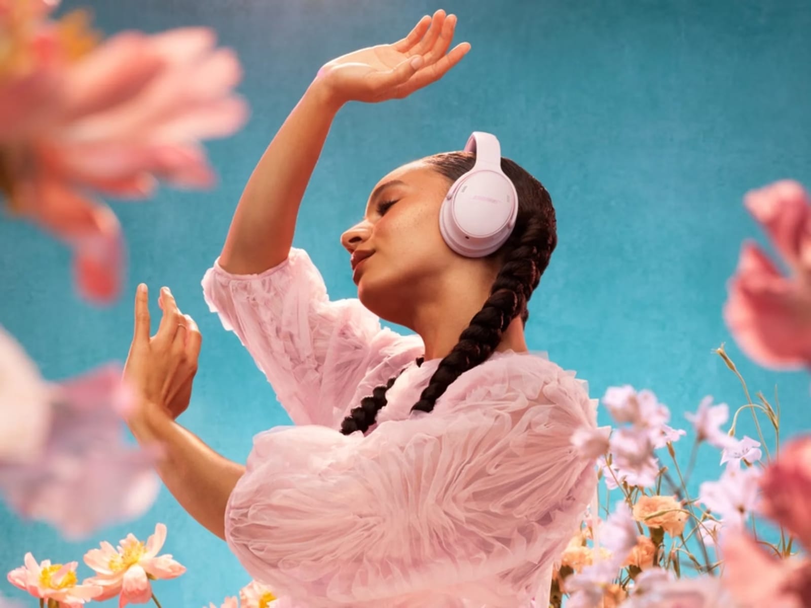 Bose QuietComfort II trådlösa hörlurar (petal pink) Hörlurar