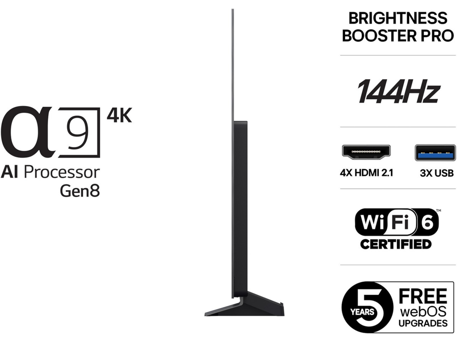 LG 77" C5 AI 4K OLED Smart TV (2025) + Soundbar 70 - 79 tums TV