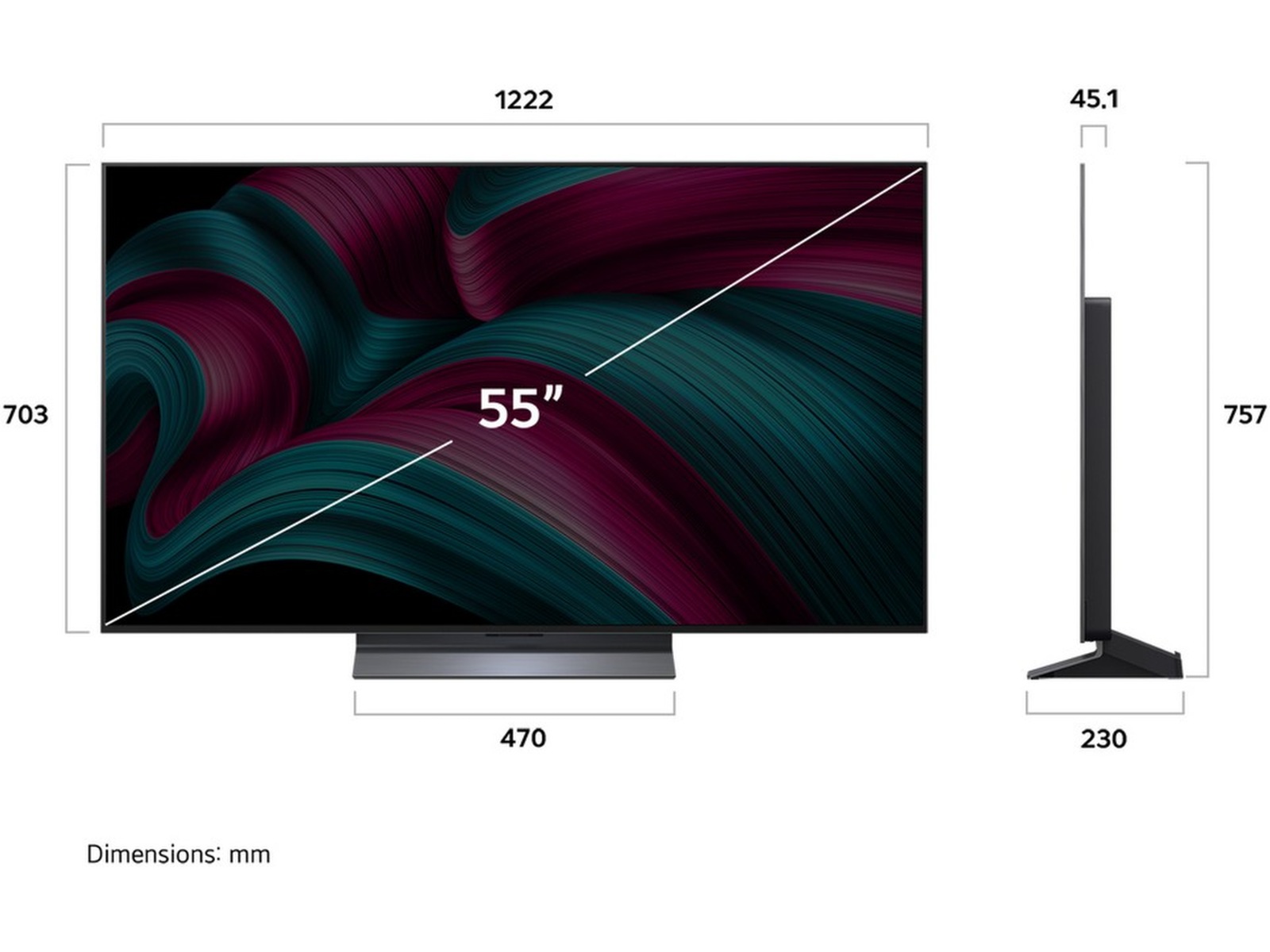 LG 55" C5 AI 4K OLED Smart TV (2025) + Soundbar 50 - 59 tums TV