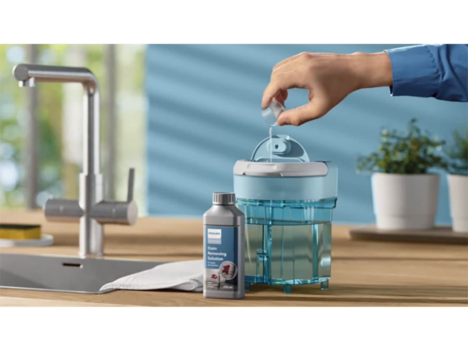 Philips 3000-seriens mattrengörare XW3193/11 (vit/blå) Ångtvättare