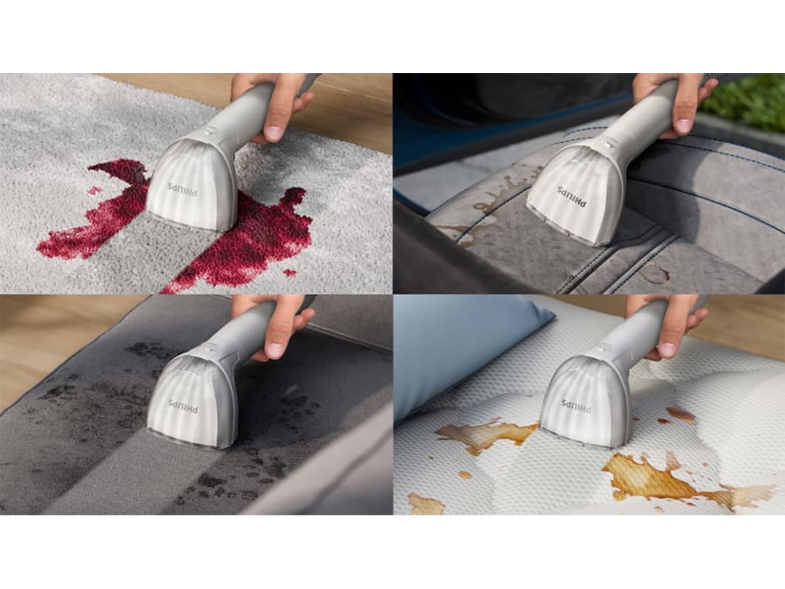 Philips 3000-seriens mattrengörare XW3193/11 (vit/blå) Ångtvättare