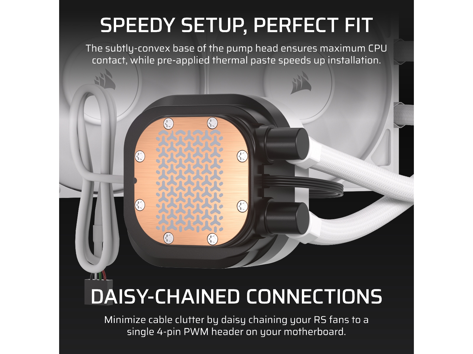 Corsair Nautilus 360 RS LCD Kylare (vit) CPU - Vattenkylning