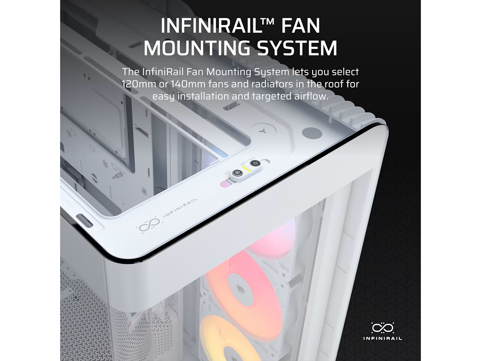 Corsair FRAME 4500X RS-R ARGB Mid Tower (vit) Midi tower